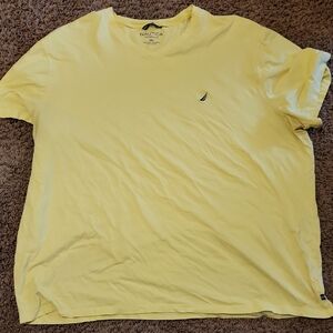 4XLT Men's Nautica Performance Tee Bright Yellow